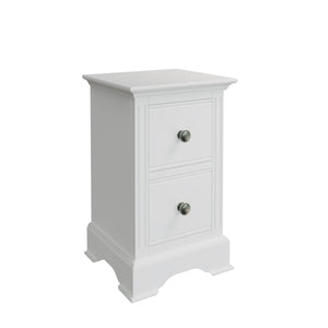 Upgrade with the chic Bianca White Small Bedside Table.