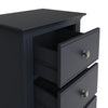 Enhance your room: contemporary Bianca Tall Drawer Chest.