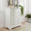 Immerse in elegance: the stylish Bianca White Chest of Drawers.