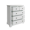 Immerse in sophistication: chic Bianca White Chest of Drawers.
