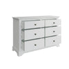 Immerse in clean elegance: the chic Bianca White Wide Drawer Chest.