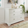 Make a bold decor choice with the sleek and crisp Bianca White Wide Chest.