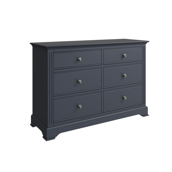 Elevate storage with the chic Bianca Grey Wide Chest.