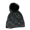 Black Hat With Pompon picture on the white background