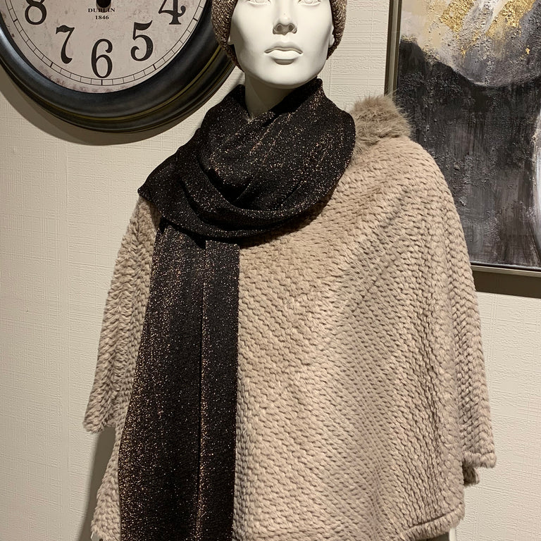 Black Sparkling Scarf