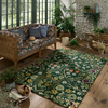 Morris & Co Blackthorn Floral Outdoor Rug Tump lifestyle picture in the patio
