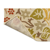 Morris & Co Blackthorn Floral Outdoor Rug Wheat with a polypropylene backing