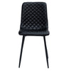 Blacky Dining Chairs Set of 4 with a black powder-coated legs