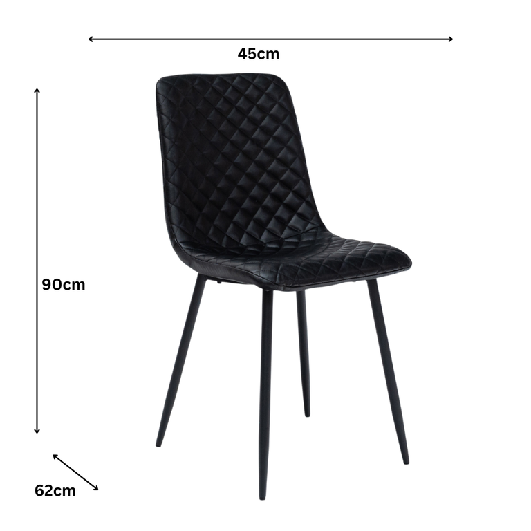 Blacky Dining Chairs Set of 4