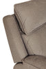 Blaine 2 Seater Sofa Electric Recliner Latte close view picture of the headrest