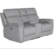 Blaine 2 Seater Sofa Recliner With Console Greige picture on the white background