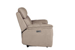 Blaine 2 Seater Sofa Recliner With Console Latte picture from the side