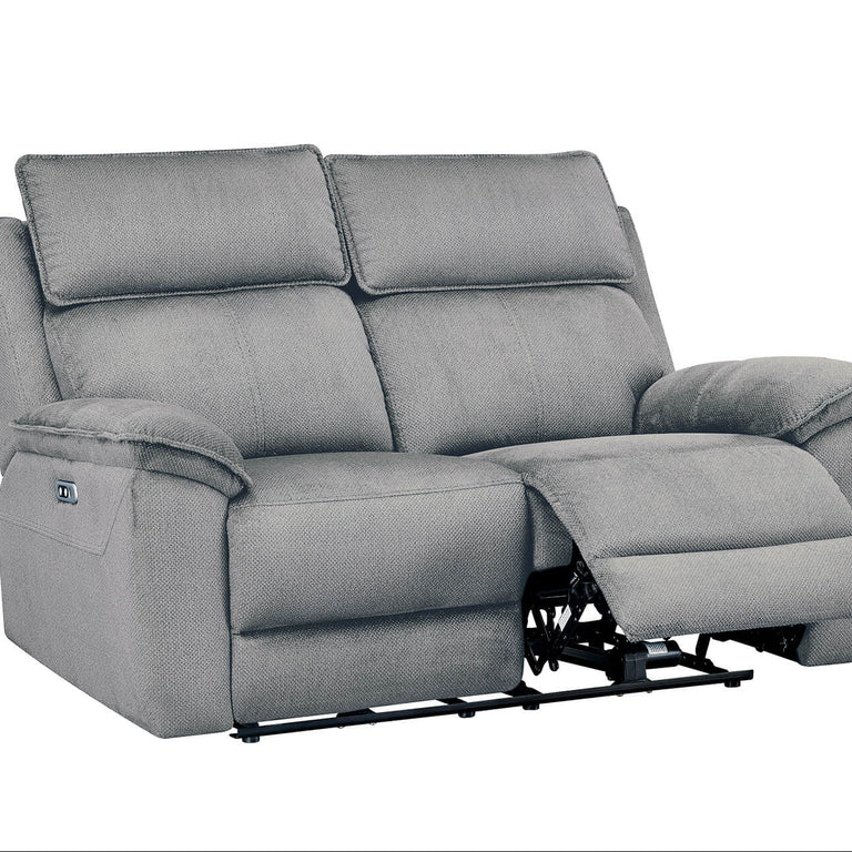Blaine 2 Seater Sofa Electric Recliner Greige