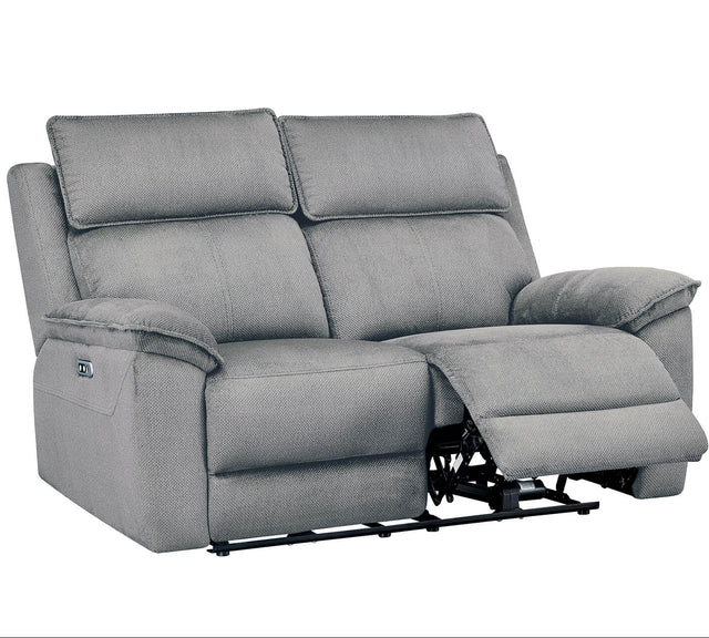 Blaine 2 Seater Sofa Electric Recliner Greige