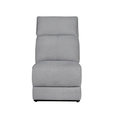 Blaine Armless Sectional Sofa – Modular Fabric Sofa in Greige