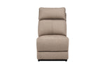 Blaine Armless Sectional Sofa Latte front view picture