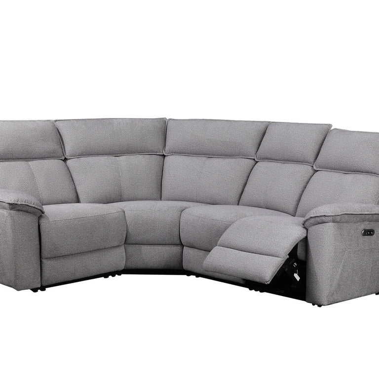 Blaine Corner Group Electric Recliner Greige