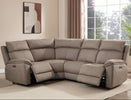 Blaine Corner Sofa Electric Recliner Latte life style picture