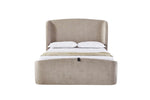 Blaire 4'6 Ottoman Bed Beige front view picture