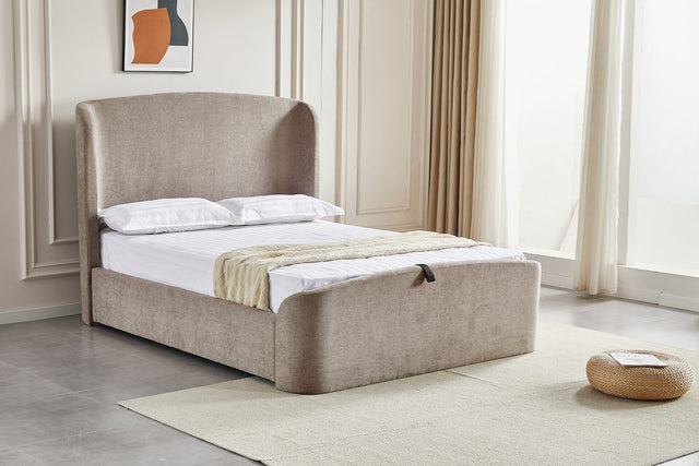 Blaire 6' Ottoman Bed Beige