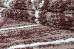 Blaze Geometric Rug 01 Ivory Orange picture of the color hue
