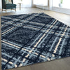 Blaze Geometric Rug 02 Navy Blue lifestyle picture