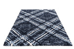 Blaze Geometric Rug 02 Navy Blue rug horizontal layout view