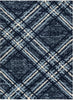 Blaze Geometric Rug 02 Navy Blue picture of the rug design