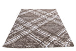 Blaze Geometric Rug 03 Taupe Beige horizontal view of the rug