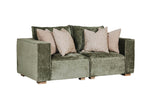 Bodhi 2 seater sofa couch in chic olive color
