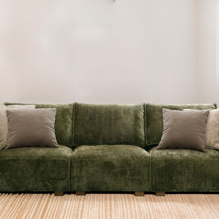 Bodhi 3 Seater Sofa Olive