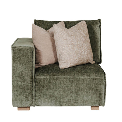 Bodhi Modular Corner Sofa Arm LHF Olive