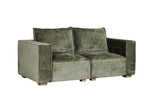 Comfortable Bodhi Modular Corner Sofa Arm RHF Olive with Cushions
