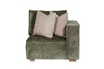 Elegant Bodhi Modular Corner Sofa Arm RHF Olive in Living Room
