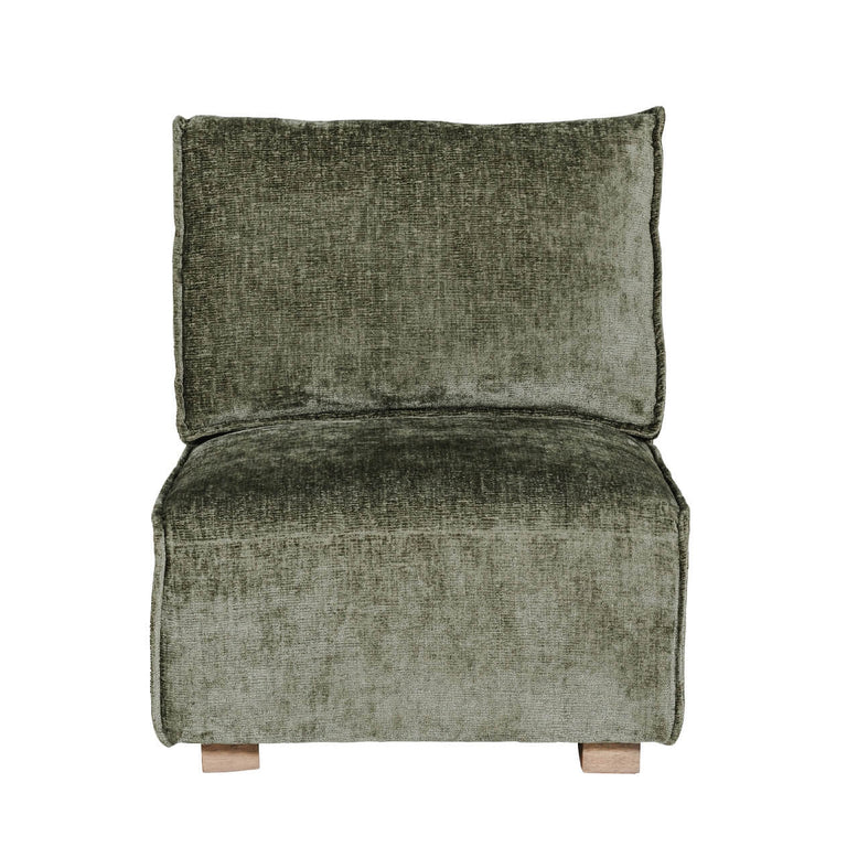Bodhi Modular Corner Sofa Armless Olive