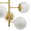 Bombazine 5 Light Pendant Natural Brass with a beautiful brass finish