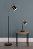 Bond Desk Lamp Black and Copper picture with a floor lamp that will match perfectly
