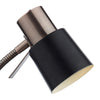 Bond Desk Lamp Black and Copper close view picture of the lamp adjustable head