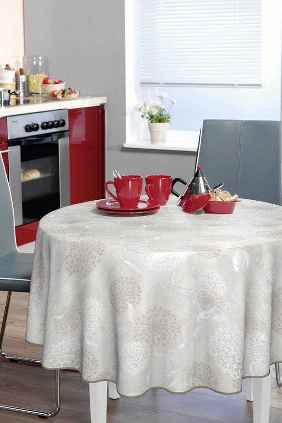 Bonita Dandelion Tablecloth Round 160 cm living style photos in the kitchen