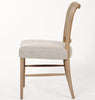 Bonnie Steeple Fabric Dining Chairs Pair of 2 with a rattan backrest
