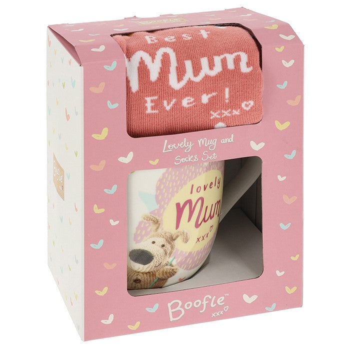 Boofle Female Mug & Sock Set Mum - Cosy Giftware Collection