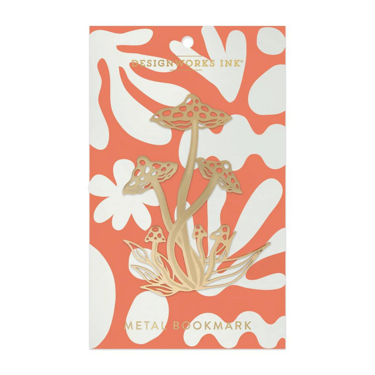 Metal Bookmark - Mushroom