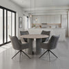 Boston Round Dining Table 1.2 m Grey lifestyle picture in the dining room