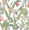 Botanical Powder Wallpaper front view picture of the wallpaper pattern design