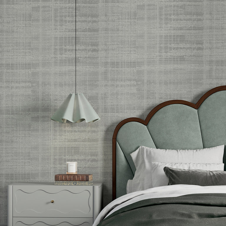 Boutique Lamont Weave Wallpaper Light Grey - Boutique Wallpaper Collection