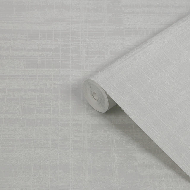Boutique Lamont Weave Wallpaper Light Grey - Boutique Wallpaper Collection