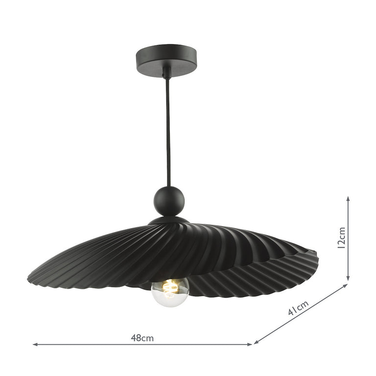 Bouvier Pendant Light Matt Black – Modern Ceiling Lighting