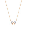 Tipperary Crystal Bow & Cz Bow Pendant Gold picture on the white background