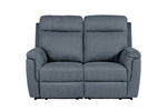 Bowie 2 Seater Recliner Sofa Azul front view picture