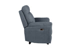 Bowie 2 Seater Recliner Sofa Azul side view picture